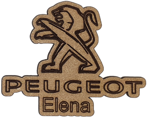 Magnet - Logo Peugeot personnalisable